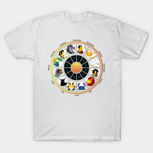 Whimsical Zodiac Wheel T-Shirt